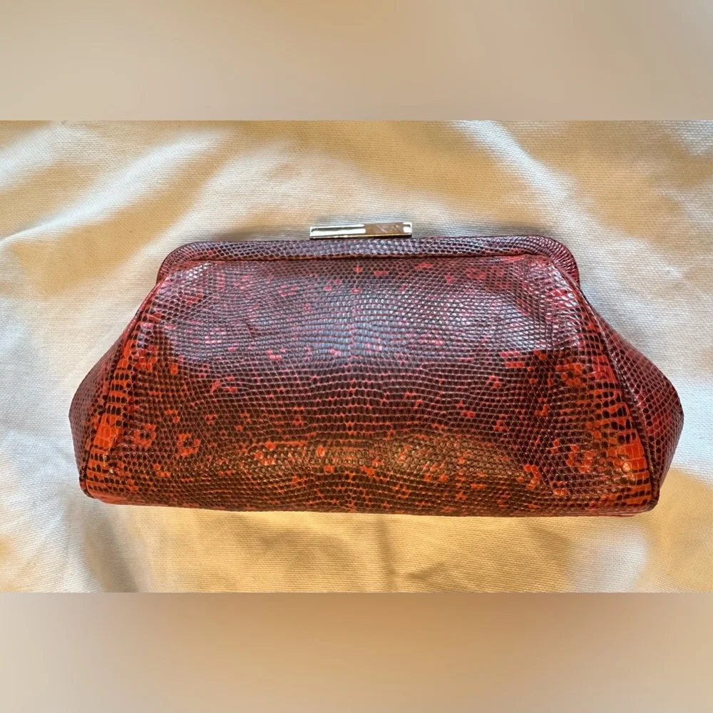 Tiffany & Co clutch genuine lizard